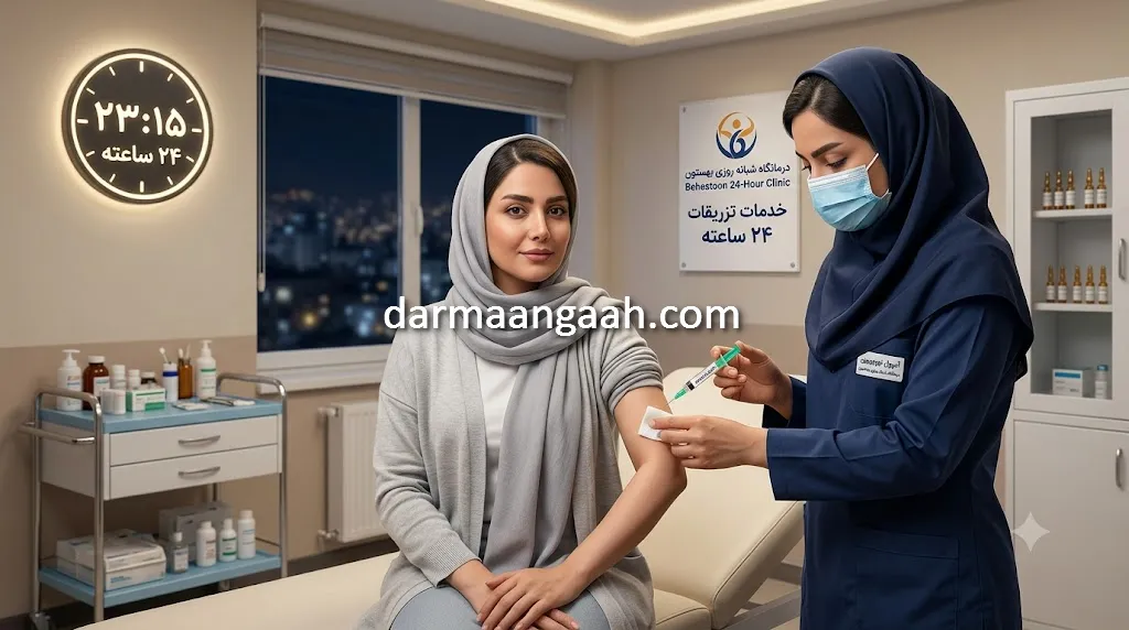 درمانگاه شبانه روزی برای تزریق آمپول تقویتی در کرج