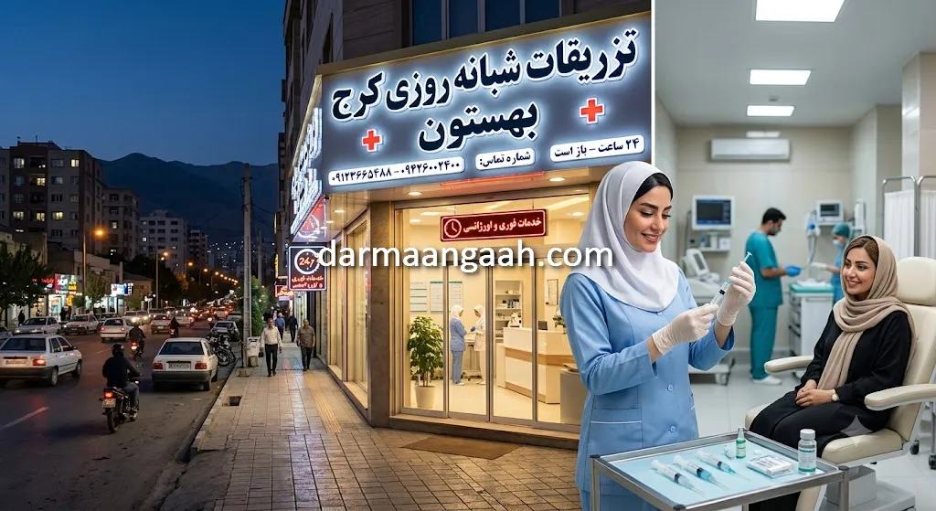 درمانگاه شبانه روزی تزریقات در کرج
